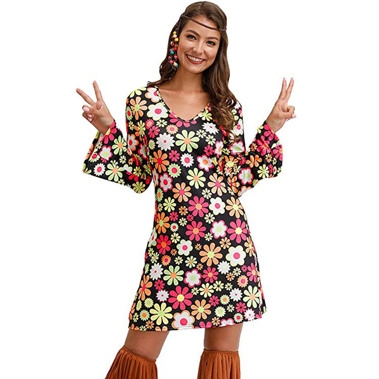 Robe Hippie Femme – Style Bohème Psychédélique 70s