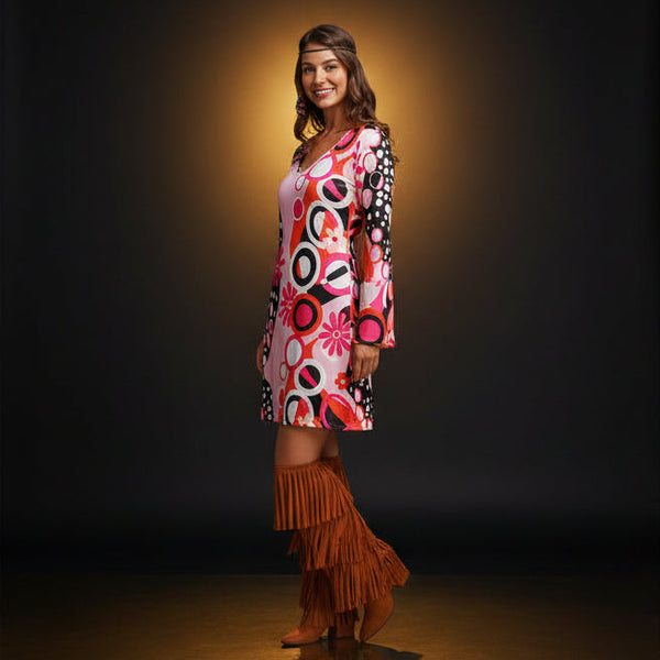 Robe Hippie Femme – Style Bohème Psychédélique 70s