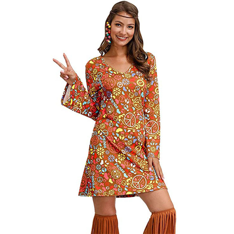 Robe Hippie Femme – Style Bohème Psychédélique 70s